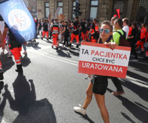 Wielki protest medyków w Warszawie