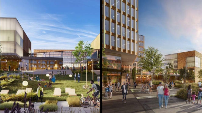 Nieaktualna już wizja zabudowy działki przy metrze Kabaty od WWAA i MOFO Architekci