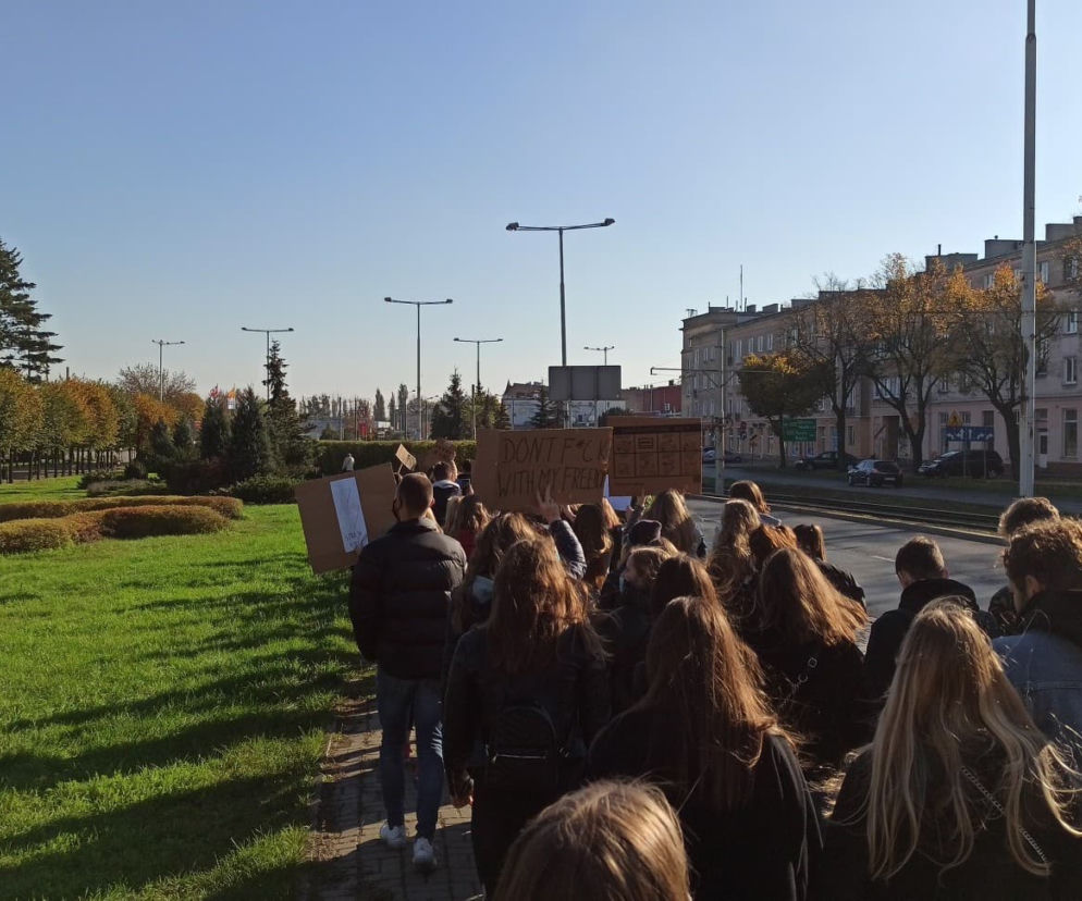 Protest uczniowski w Grudziądzu