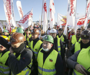 Protest Solidarności w Luksemburgu