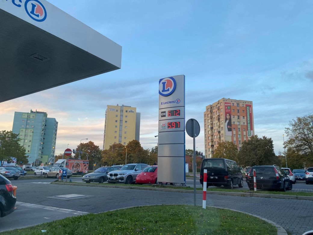  Ceny paliwa w październiku 2023 w Zielonej Górze 