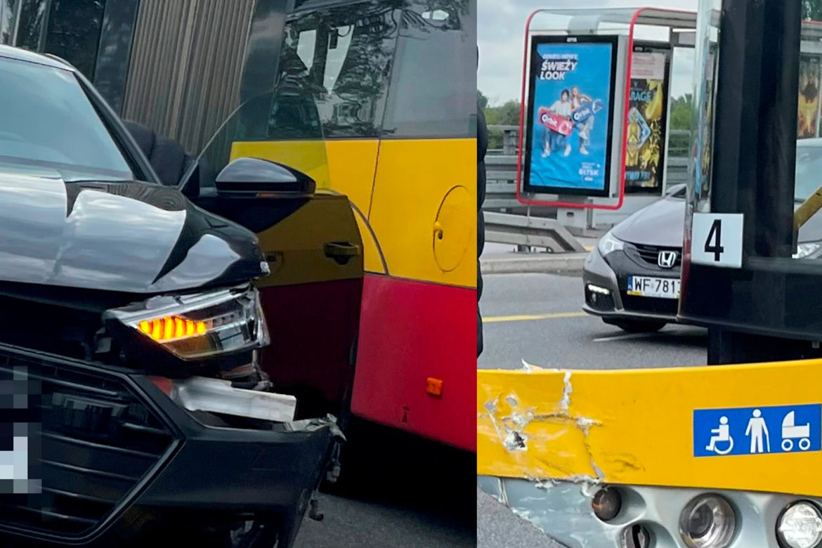 Znany zawodnik MMA miał wypadek. Huknął swoim audi w autobus! 