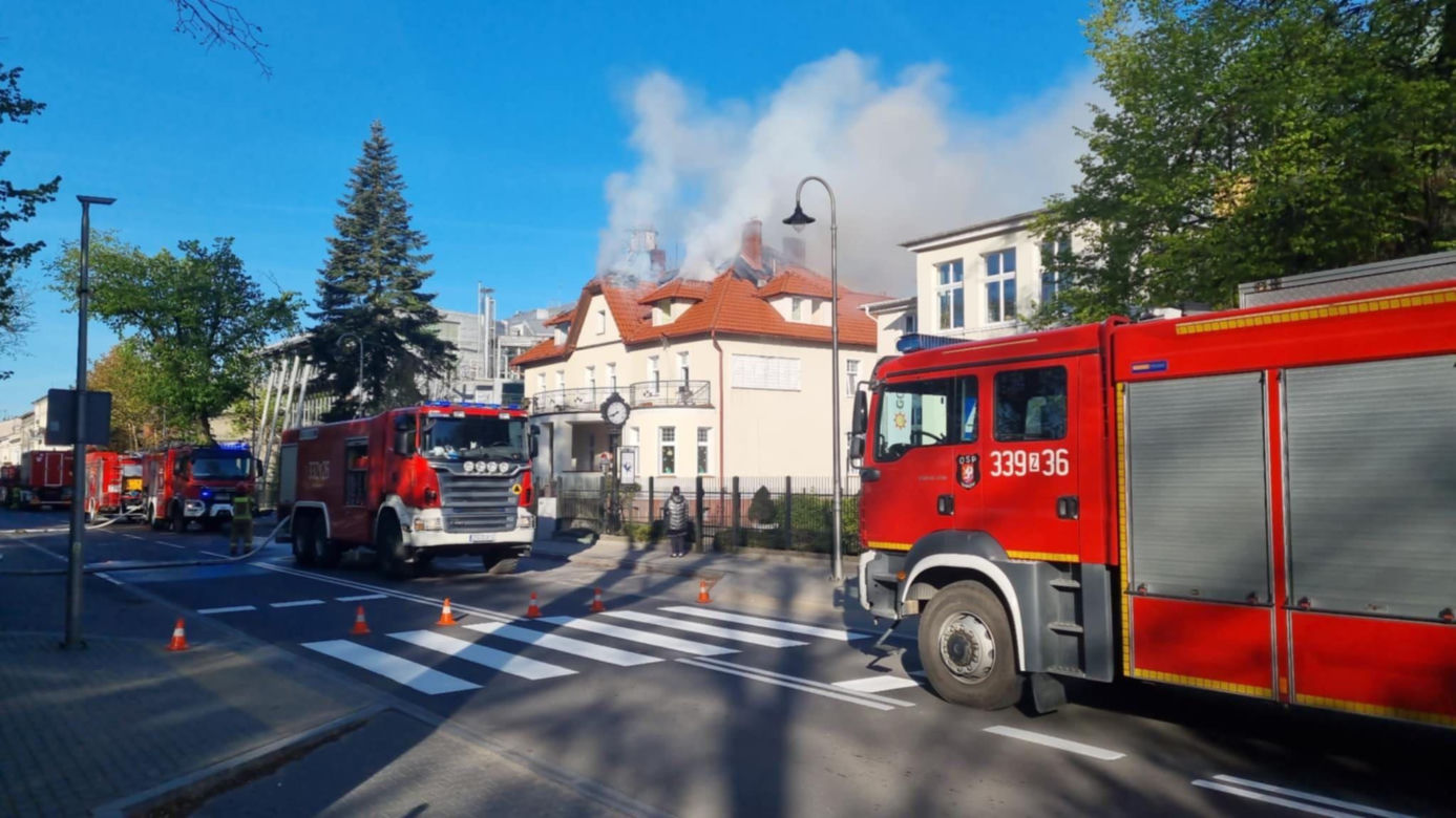 Pożar budynku przedszkola w Koszalinie. 10 osób ewakuowanych