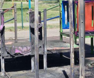 8-latek puścił z dymem plac zabaw w Toruniu. Policja ujawnia