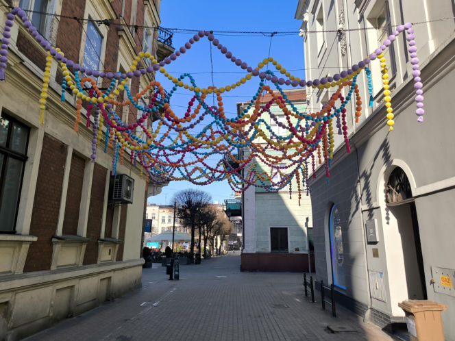 Ozdoby w centrum Leszna