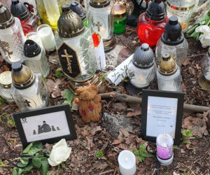 Miejsce wypadku Łukasza Litewki