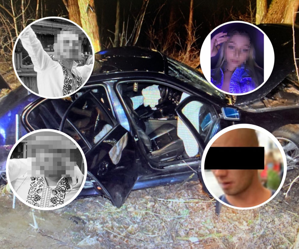 Wypadek BMW w Półsierakowie. Zginęły dwie osoby [GALERIA]