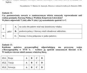 Próbny egzamin gimnazjalny - Historia i WOS