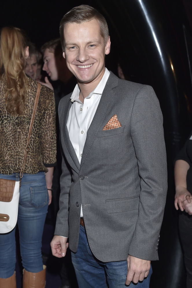 Marcin Mroczek na premierze filmu Ziarno prawdy