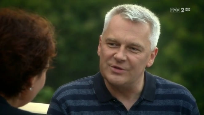 M jak miłość odc. 1175. Marysia (Małgorzata Pieńkowska), Robert Bilski (Zbigniew Stryj)