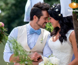 Włoska narzeczona. Fiorella (Livia Brito), Pedro (Jose Ron)