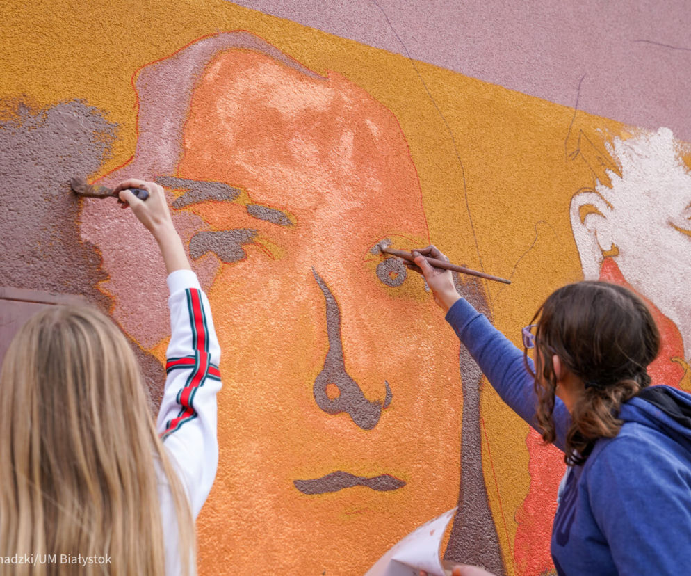 Kolejny niezwykły mural w Białymstoku. Zobacz, kogo przedstawia [ZDJĘCIA]