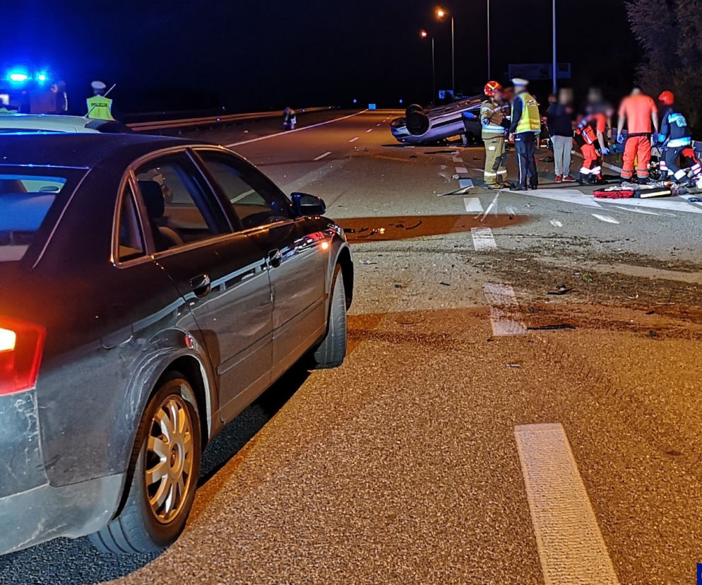Wypadek na obwodnicy Ełku. 6 osób trafiło do szpitali