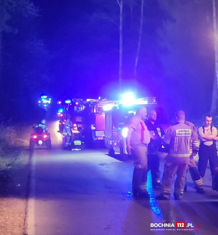 Pożar lasów w powiecie bocheńskim