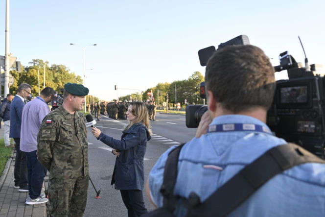Próba generalna defilady wojskowej w Warszawie