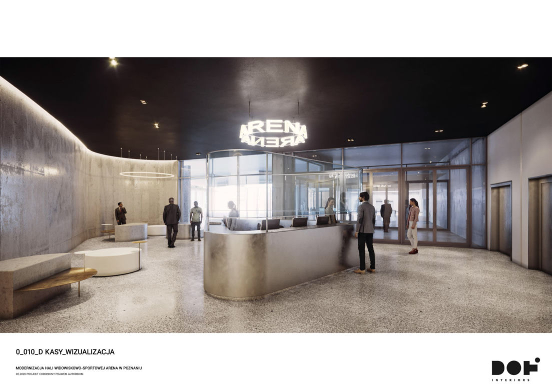 Koncepcja wnętrza Areny po remoncie