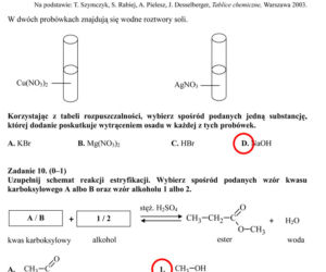 Egzamin gimnazjalny 2014 przyroda biologia geografia arkusze odpowiedzi