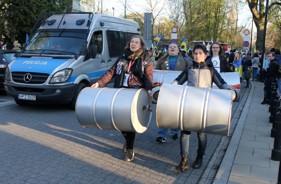  "Stop finansowaniu wojen". Manifestacja w Warszawie