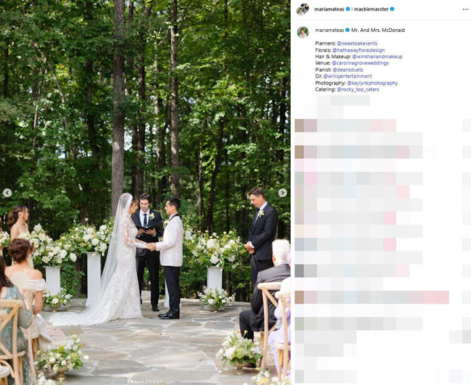 Ślub Mackenzie McDonald i Maria Mateas