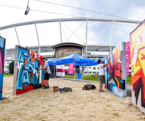 Tak wygląda sztuczna plaża przy Stadionie Śląskim. Rozkręcaliśmy tam imprezę w ramach Eska Summer City