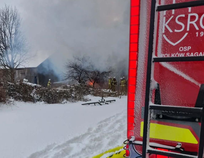 Tragiczny pożar w Ziomakach
