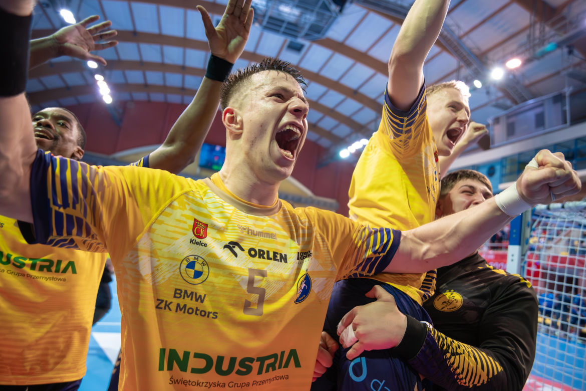 Radość Industrii Kielce po zdobyciu Orlen Pucharu Polski