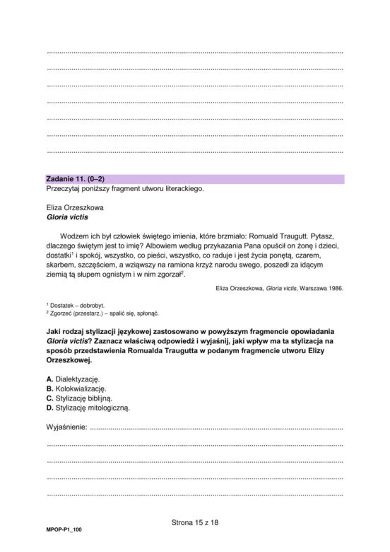 Matura poprawkowa 2023: polski. Formuła 2023
