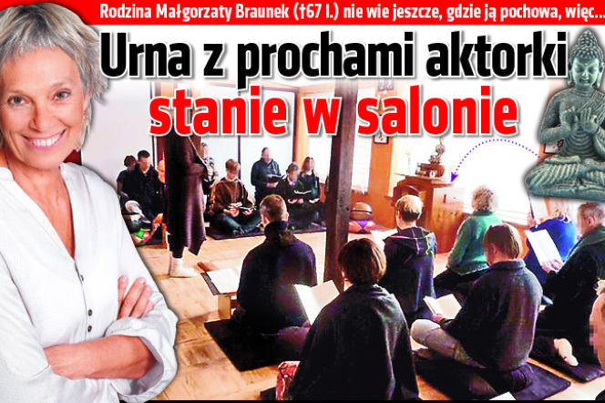 Urna z prochami aktorki stanie w salonie
