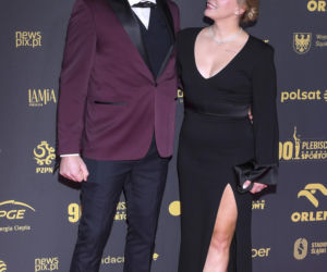 Jan Błachowicz z partnerką i synem