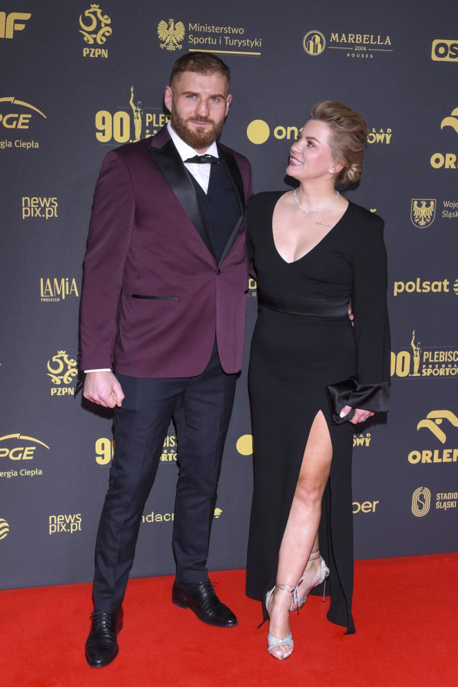 Jan Błachowicz z partnerką i synem