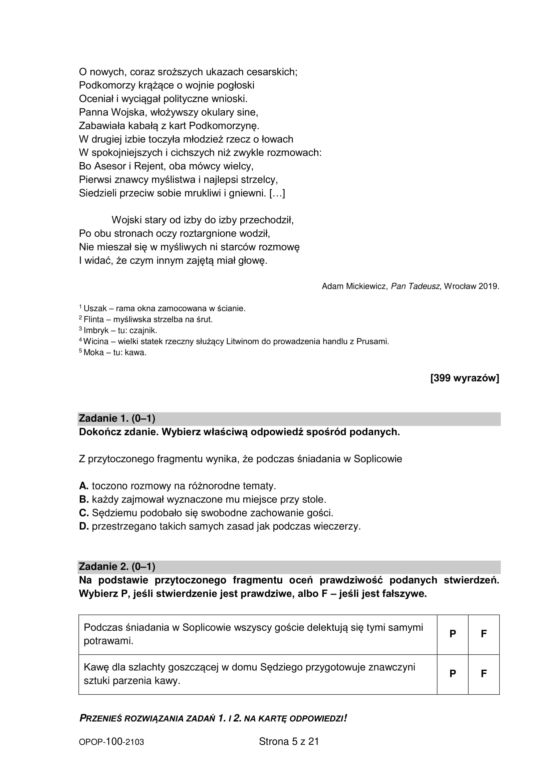 Próbny egzamin ósmoklasisty 2021: Język polski. Odpowiedzi i arkusze sprawdzisz tutaj