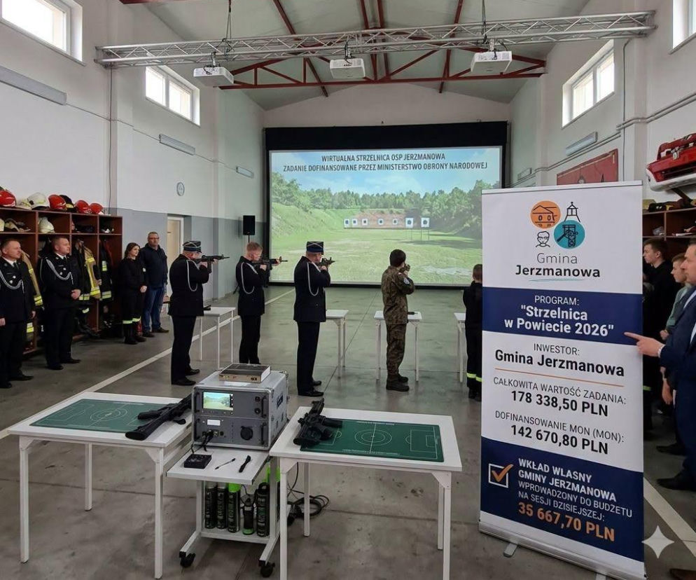 strzelnica w remizie OSP Jerzmanowa