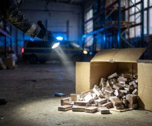 Zatrzymanie w Sosnowcu. 71-latek miał ponad 115 tysięcy nielegalnych papierosów