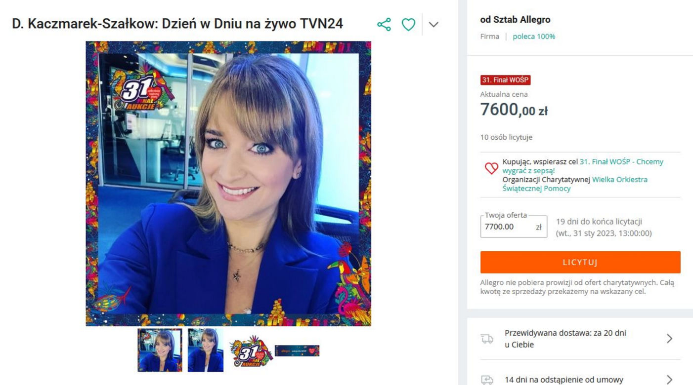 Dziennikarze TVN wspierają WOŚP