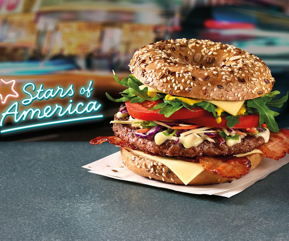 Wieloziarnisty Beef Bajgiel - nowa gwiazda wśród Stars of America w McDonald’s