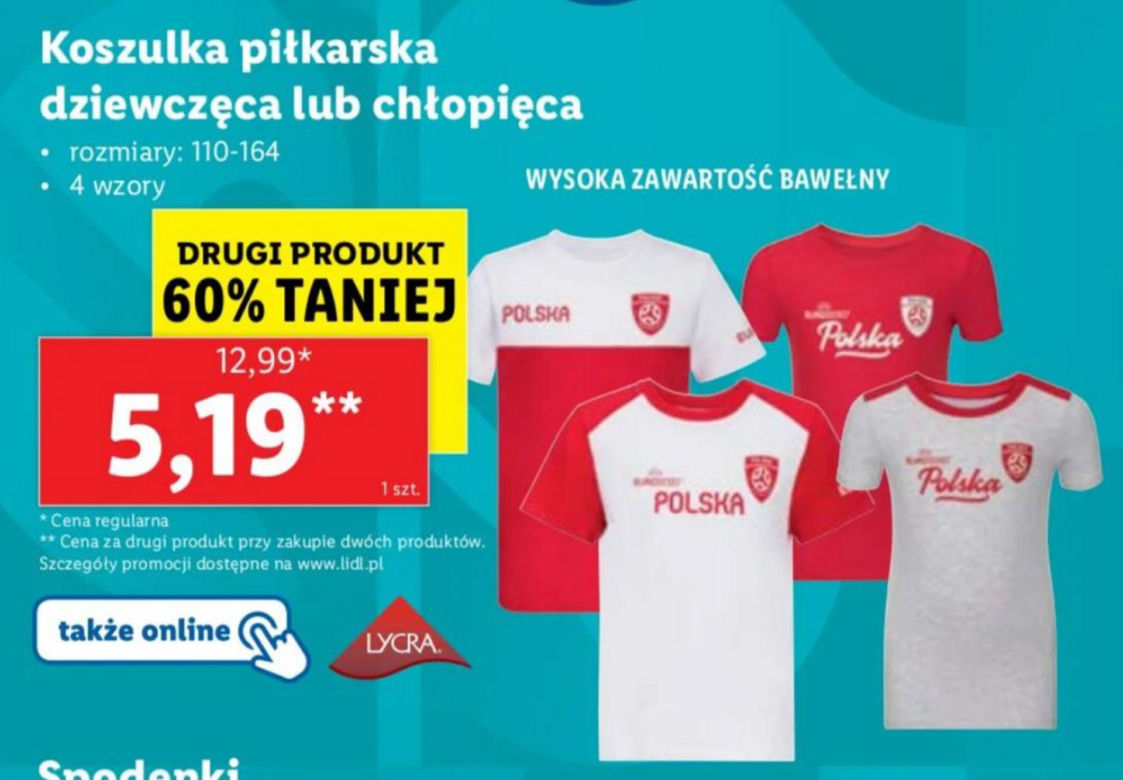 Stroje dla kibica w Lidlu