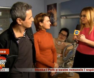 Dzień dobry TVN na planie serialu Lekarze. Danuta Stenka, Piotr Polk, Nicolas Kusiak
