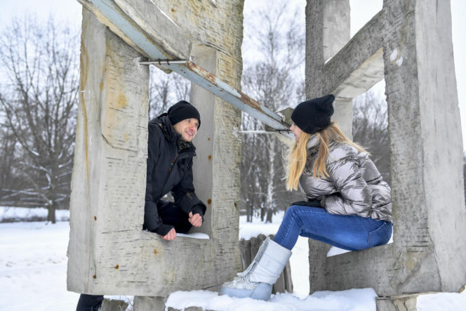 "Rolnik szuka żony" na stoku! Tak Marta Paszkin i Paweł Bodzianny urwali się i szaleją. Ale dzieciaki też mają frajdę