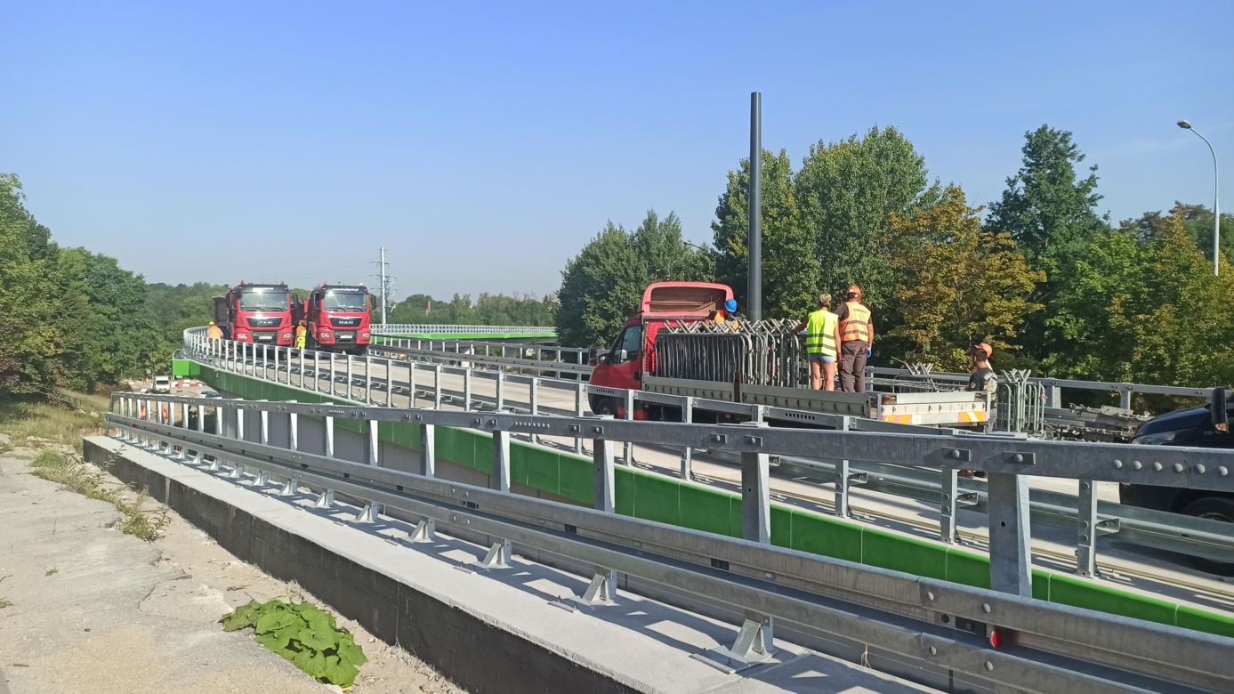 Próby obciążeniowe olsztyńskiej estakady 