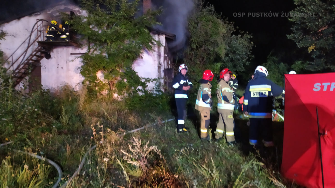 Pożar Cieszyce pod Wrocławiem 