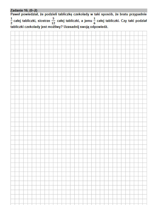 Egz ósmoklasisty 2021 matematyka
