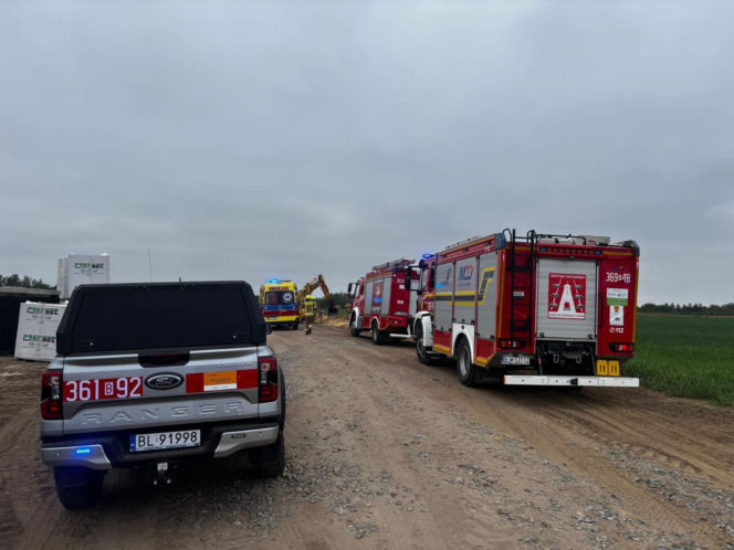 Tragiczny wypadek pod Łomżą. Zginął mężczyzna przysypany ziemią