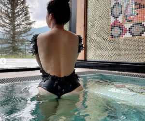 Katarzyna Cichopek na Instagramie na basenie w Zakopanem
