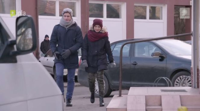 Pierwsza miłość odcinek 2448 Paweł (Michał Malinowski) Marta (Joanna Jarmołowicz)