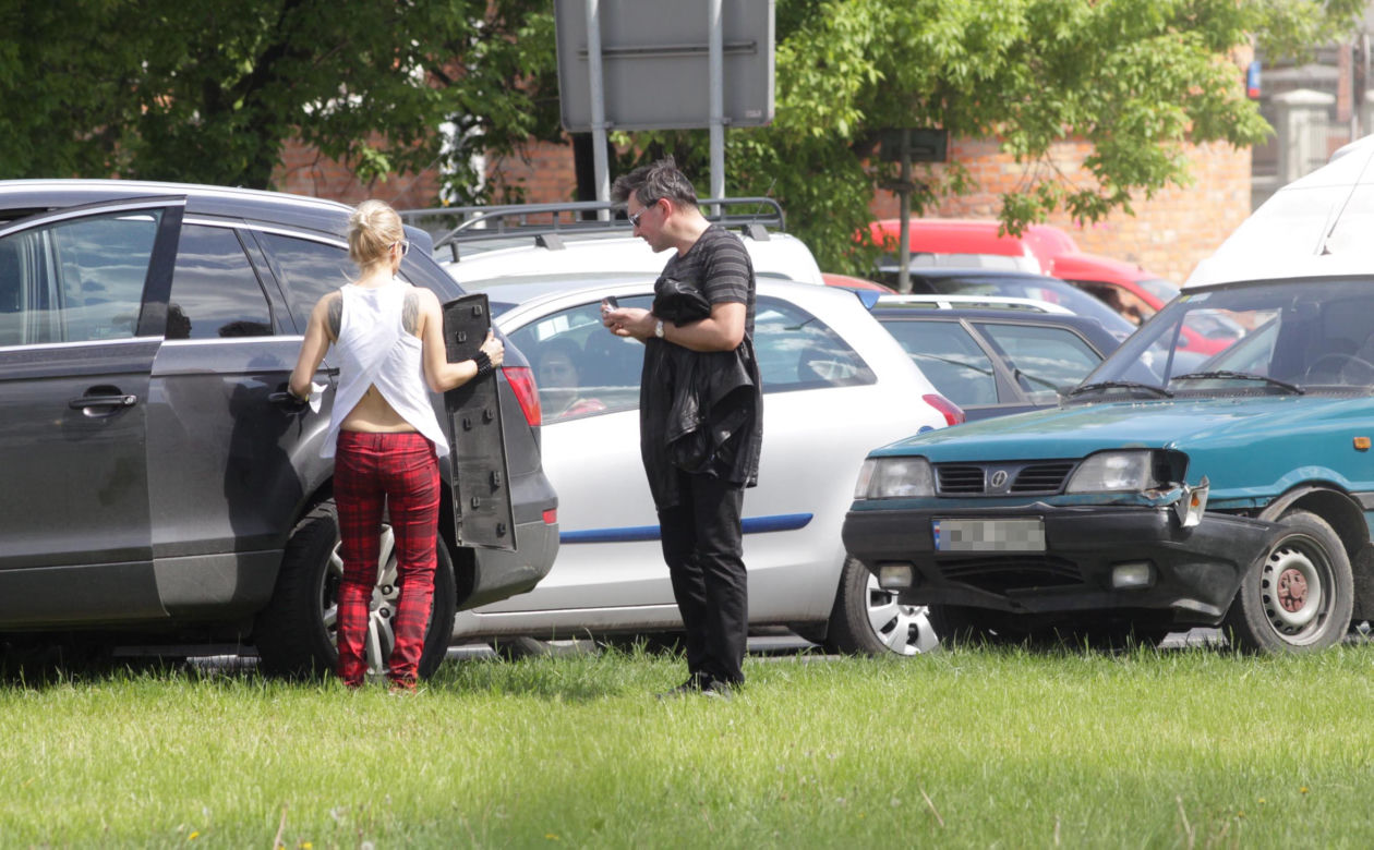 Doda miała wypadek. Polonez staranował jej audi Q7