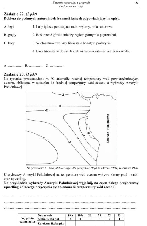 Geografia rozszerzona 11