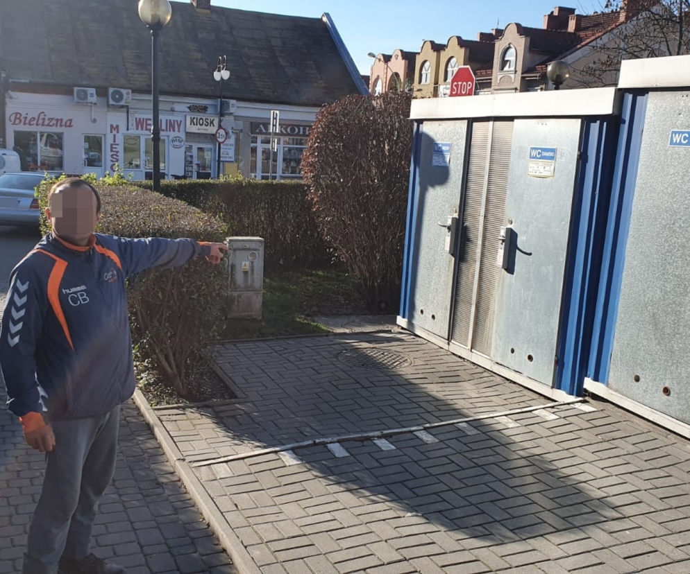 Szaletowy złodziej w Przeworsku