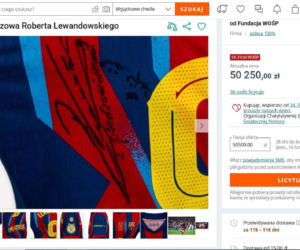Cenna pamiątka Roberta Lewandowskiego na aukcji WOŚP. Cena licytacji robi wrażenie