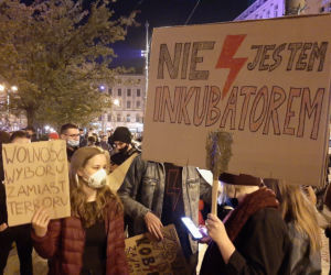 Niedzielny protest w centrum Poznania