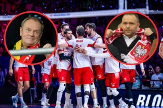 Karol Nawrocki i Donald Tusk pogratulowali siatkarzom. Po chwili wybuchła ohydna awantura! Gorszące obrazki